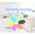 Multicolor -Blank -Aluminium -Legierung Haustierhund -Tag Edelstahl Metall Pet Identity Anhänger